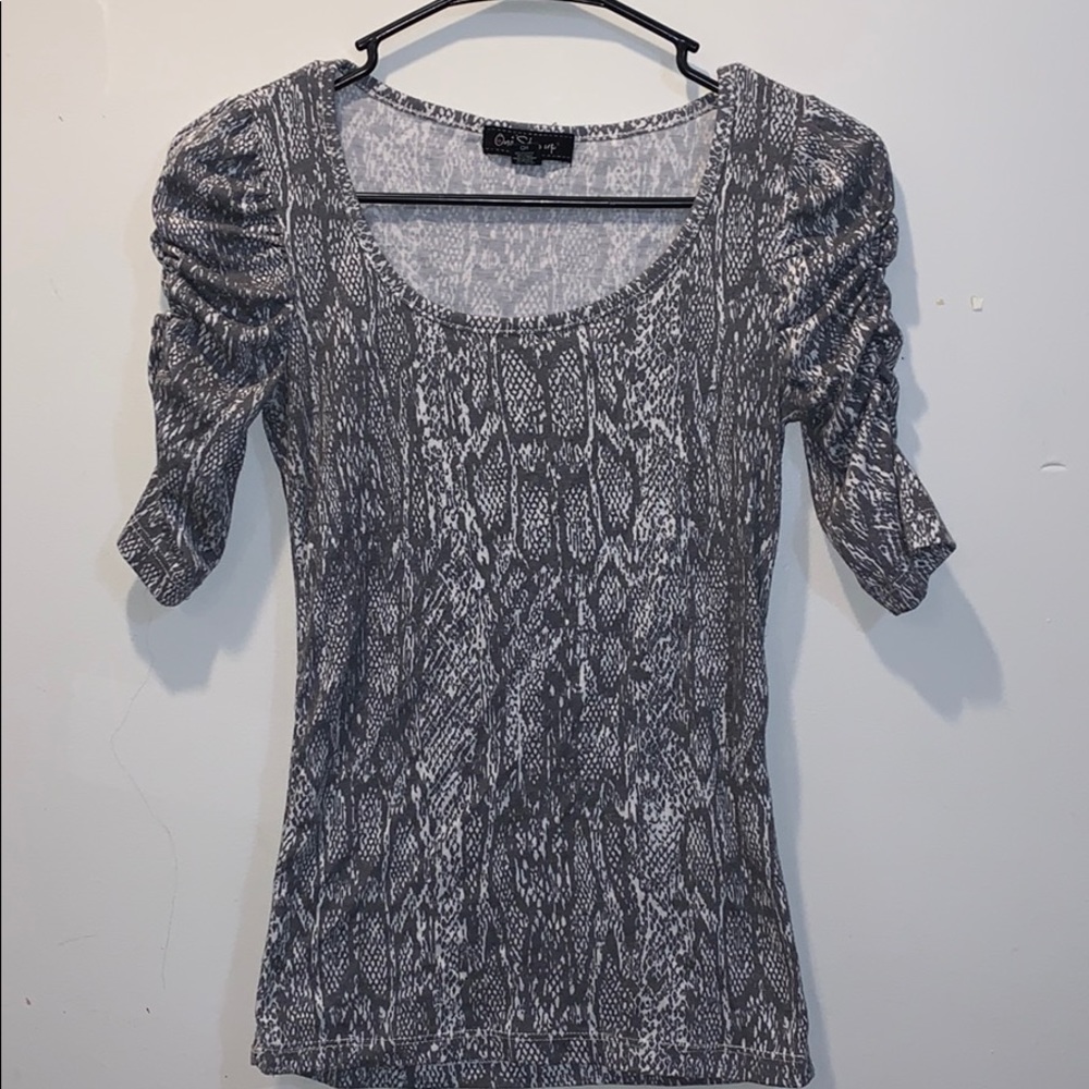 Snake skin print shirt